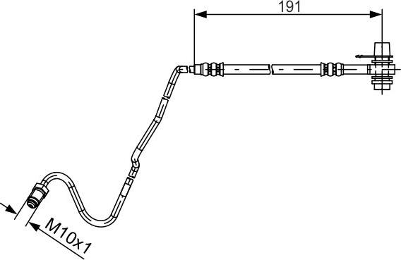 BOSCH 1 987 481 537 - Тормозной шланг abcparts.ee