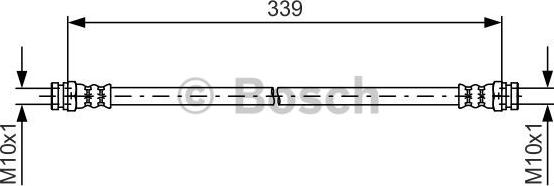 BOSCH 1 987 481 578 - Тормозной шланг abcparts.ee