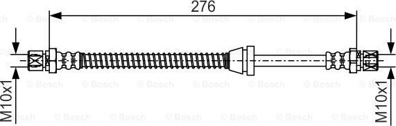 BOSCH 1 987 481 660 - Тормозной шланг abcparts.ee