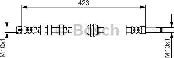 BOSCH 1 987 481 601 - Тормозной шланг abcparts.ee