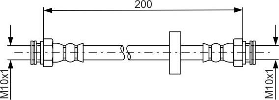BOSCH 1 987 481 670 - Тормозной шланг abcparts.ee