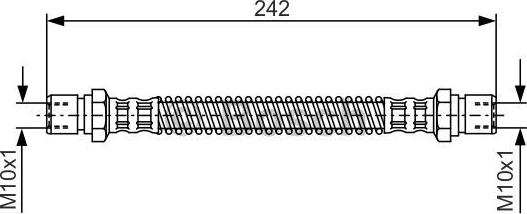BOSCH 1 987 481 316 - Тормозной шланг abcparts.ee