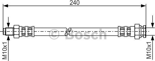 BOSCH 1 987 481 220 - Тормозной шланг abcparts.ee