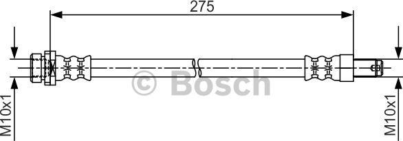 BOSCH 1 987 481 704 - Тормозной шланг abcparts.ee