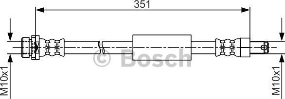 BOSCH 1 987 481 705 - Тормозной шланг abcparts.ee