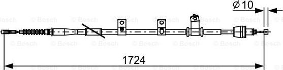 BOSCH 1 987 482 619 - Тросик, cтояночный тормоз abcparts.ee