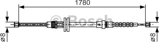 BOSCH 1 987 482 045 - Тросик, cтояночный тормоз abcparts.ee