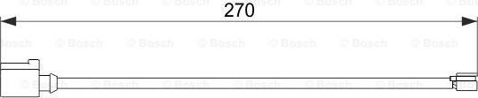 BOSCH 1 987 474 564 - Сигнализатор, износ тормозных колодок abcparts.ee