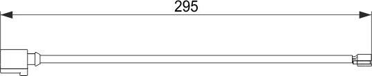 BOSCH 1 987 474 565 - Сигнализатор, износ тормозных колодок abcparts.ee