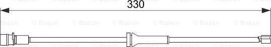 BOSCH 1 987 474 581 - Сигнализатор, износ тормозных колодок abcparts.ee