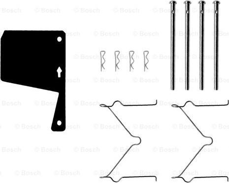BOSCH 1 987 474 074 - Комплектующие для колодок дискового тормоза abcparts.ee