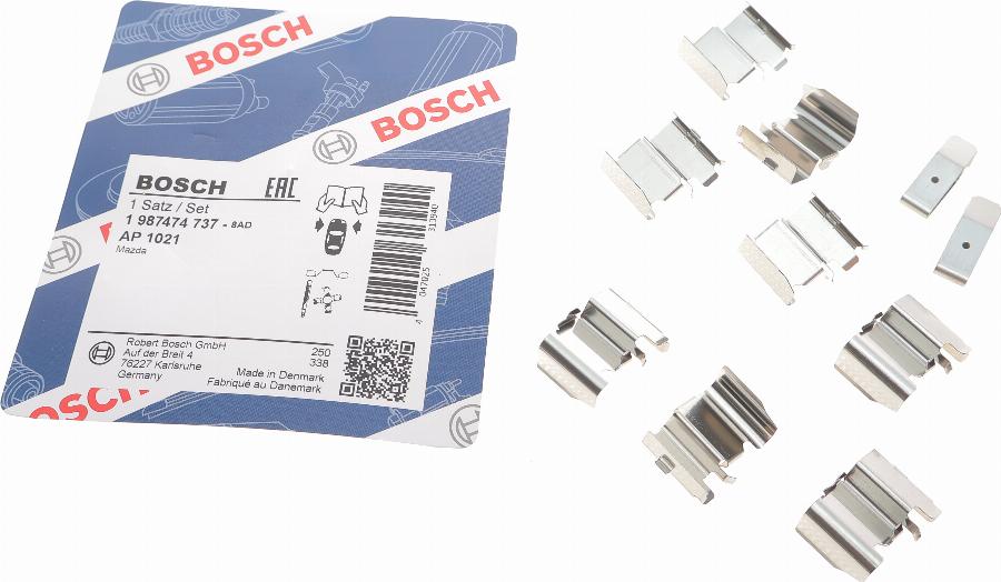 BOSCH 1 987 474 737 - Комплектующие для колодок дискового тормоза abcparts.ee