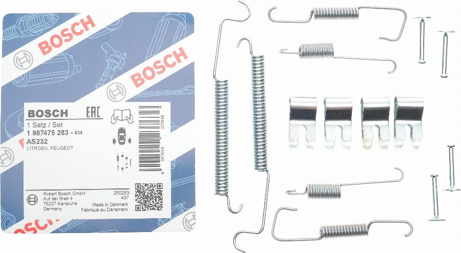 BOSCH 1 987 475 283 - Комплектующие, барабанный тормозной механизм abcparts.ee