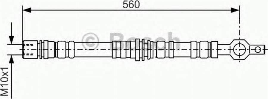 BOSCH 1 987 476 496 - Тормозной шланг abcparts.ee