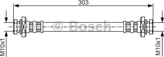 BOSCH 1 987 476 436 - Тормозной шланг abcparts.ee