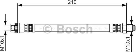 BOSCH 1 987 476 425 - Тормозной шланг abcparts.ee