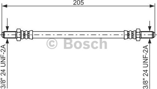 BOSCH 1 987 476 575 - Тормозной шланг abcparts.ee