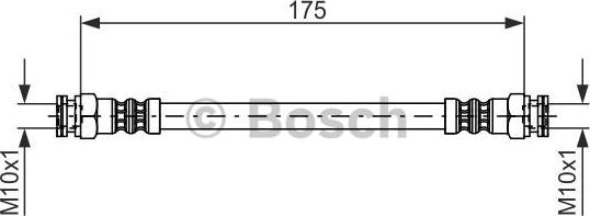 BOSCH 1 987 476 012 - Тормозной шланг abcparts.ee