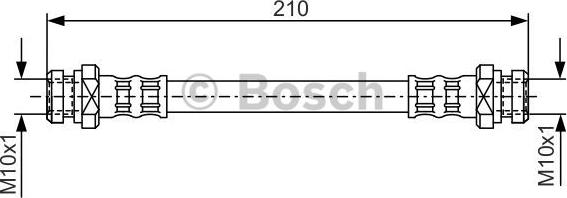 BOSCH 1 987 476 193 - Тормозной шланг abcparts.ee
