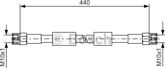 BOSCH 1 987 476 139 - Тормозной шланг abcparts.ee