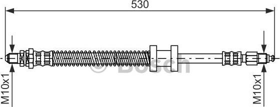 BOSCH 1 987 476 179 - Тормозной шланг abcparts.ee
