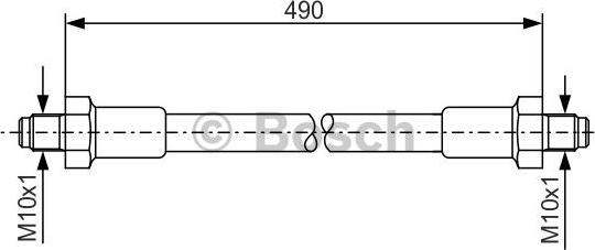 BOSCH 1 987 476 276 - Тормозной шланг abcparts.ee