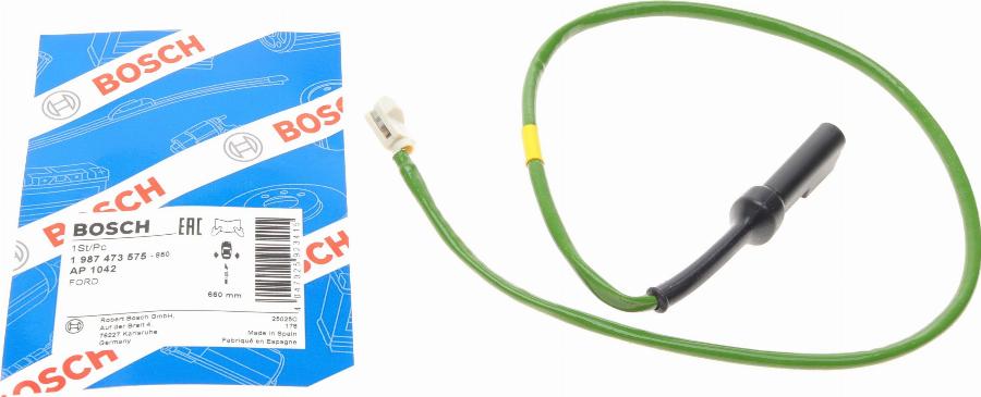 BOSCH 1 987 473 575 - Сигнализатор, износ тормозных колодок abcparts.ee
