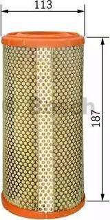 BOSCH 1 457 433 732 - Воздушный фильтр двигателя abcparts.ee