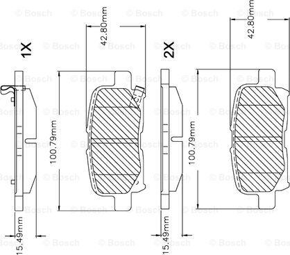 BOSCH F 03B 150 085 - Тормозные колодки, дисковые, комплект abcparts.ee