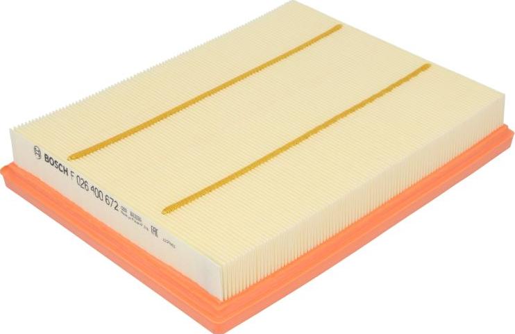 BOSCH F 026 400 672 - Воздушный фильтр двигателя abcparts.ee