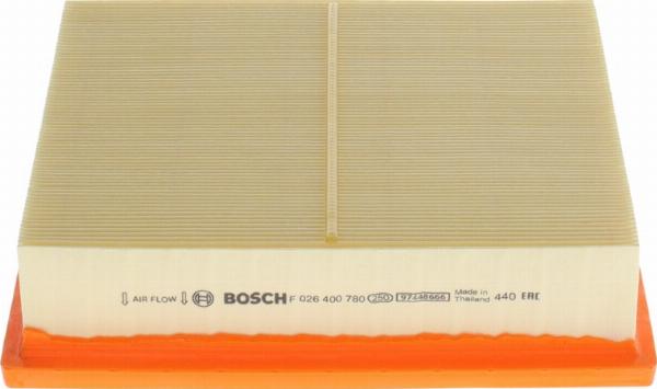 BOSCH F 026 400 780 - Воздушный фильтр двигателя abcparts.ee