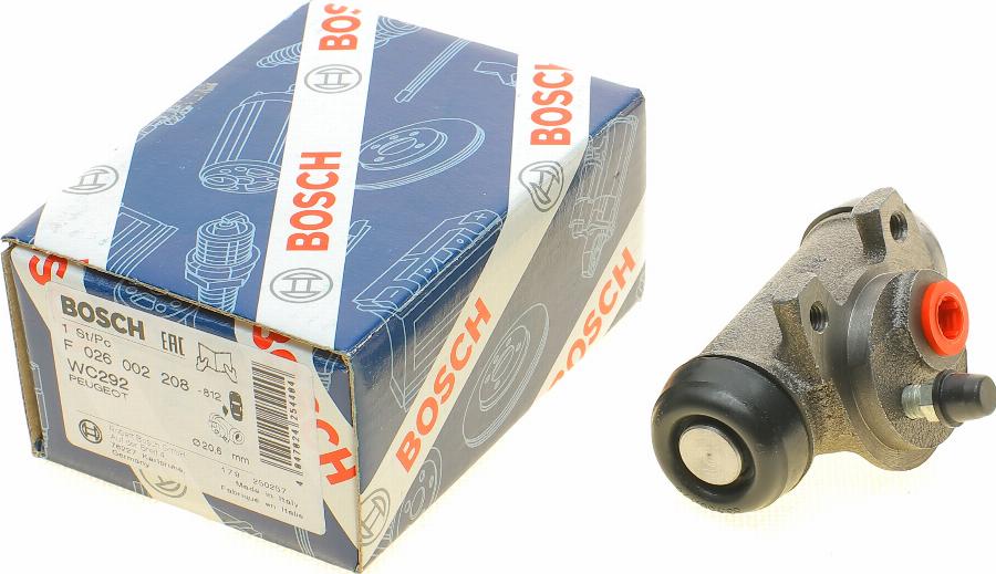 BOSCH F 026 002 208 - Колесный тормозной цилиндр abcparts.ee