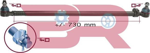 BOTTO RICAMBI BRST9559 - Продольная рулевая штанга, тяга abcparts.ee