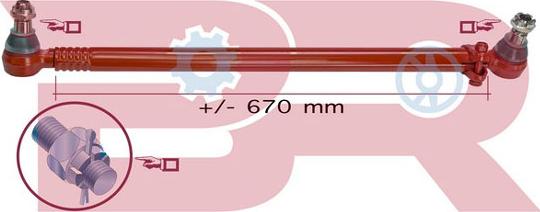 BOTTO RICAMBI BRST4248 - Продольная рулевая штанга, тяга abcparts.ee