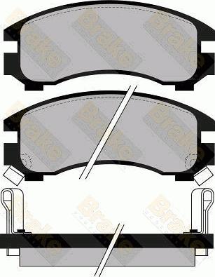 Brake Engineering PA618 - Тормозные колодки, дисковые, комплект abcparts.ee