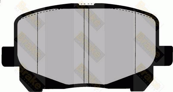 Brake Engineering PA1468 - Тормозные колодки, дисковые, комплект abcparts.ee