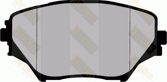 Brake Engineering PA1504 - Тормозные колодки, дисковые, комплект abcparts.ee