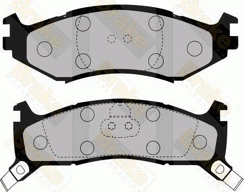 Brake Engineering PA1625 - Тормозные колодки, дисковые, комплект abcparts.ee