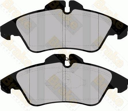 Brake Engineering PA1098 - Тормозные колодки, дисковые, комплект abcparts.ee