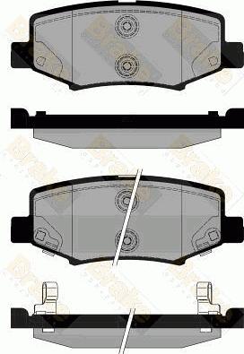 Brake Engineering PA1843 - Тормозные колодки, дисковые, комплект abcparts.ee