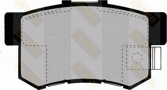 Brake Engineering PA1347 - Тормозные колодки, дисковые, комплект abcparts.ee