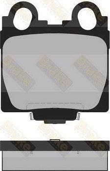 Brake Engineering PA1358 - Тормозные колодки, дисковые, комплект abcparts.ee