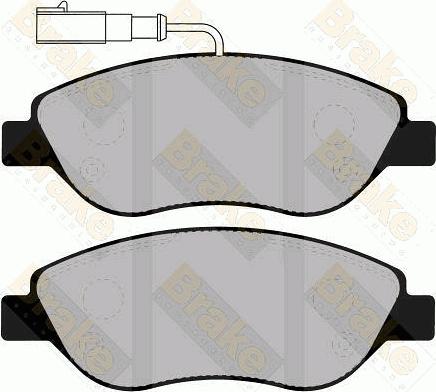 Brake Engineering PA1308 - Тормозные колодки, дисковые, комплект abcparts.ee