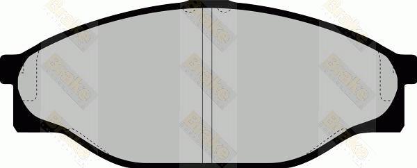 Brake Engineering PA848 - Тормозные колодки, дисковые, комплект abcparts.ee