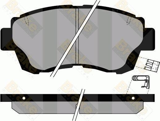 Brake Engineering PA852 - Тормозные колодки, дисковые, комплект abcparts.ee