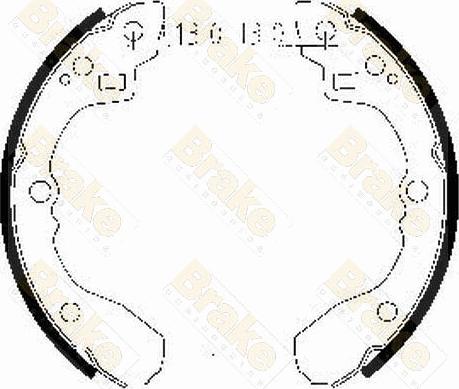 Brake Engineering SH2471 - Комплект тормозных колодок, барабанные abcparts.ee