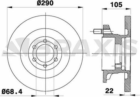 OPTIMAL BS5000C - Тормозной диск abcparts.ee