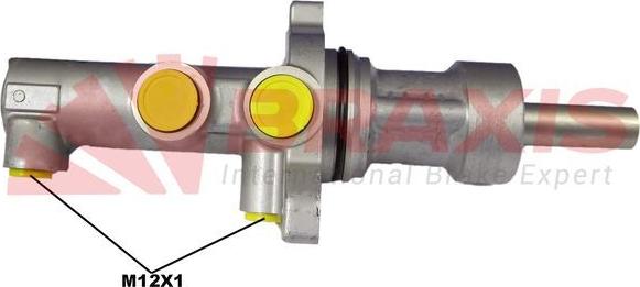 Braxis AJ0076 - Главный тормозной цилиндр abcparts.ee