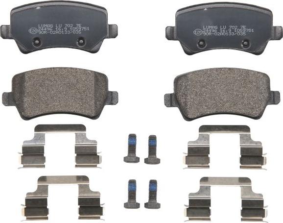 Breck 24496 00 702 10 - Тормозные колодки, дисковые, комплект abcparts.ee