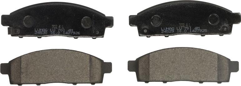 Breck 24529 00 701 10 - Тормозные колодки, дисковые, комплект abcparts.ee